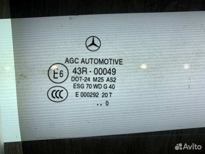 Стекло задней правой двери Mercedes X204 GLK