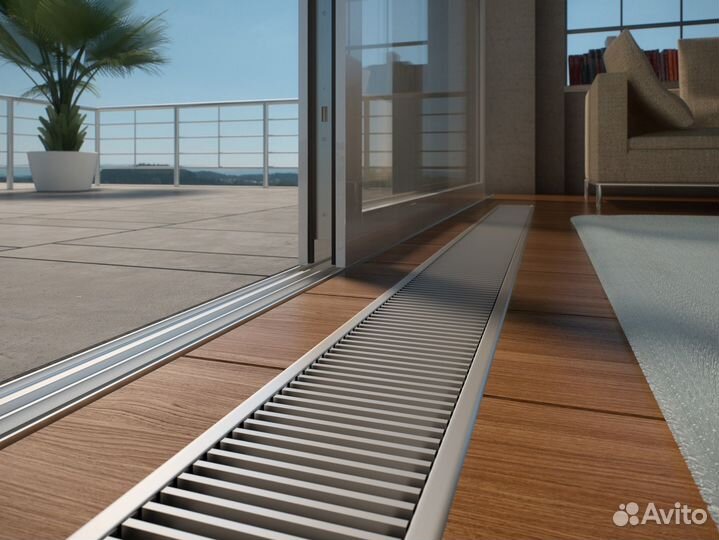 Конвектор в пол KWH 200-120-3900 мощность 1816 Вт