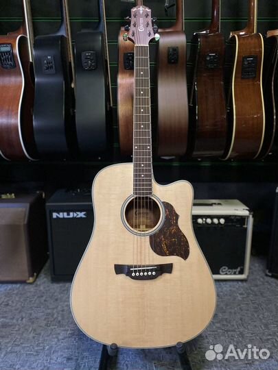 Гитара Crafter DE-6 с подключением с кейсом новая