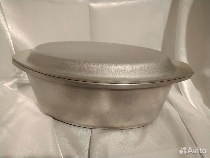 Эмалированный чугунок горшок СССР б/у