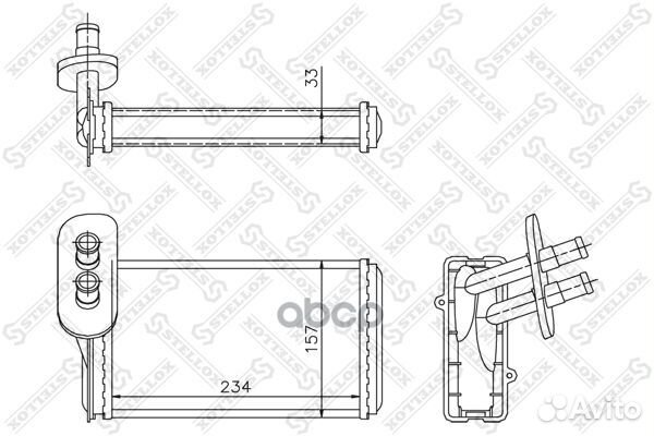 Радиатор печки VW Golf, Audi A3 96 1035019SX S