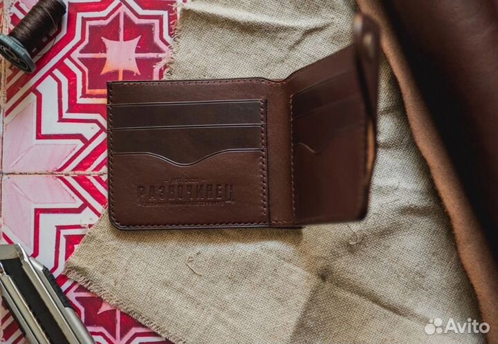 Кошелёк кожаный ручная работы