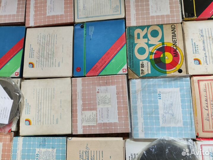 Катушки для магнитофона с записью