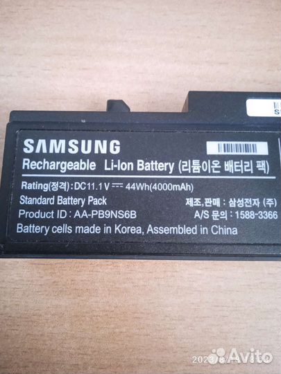 Аккумулятор для ноутбука samsung