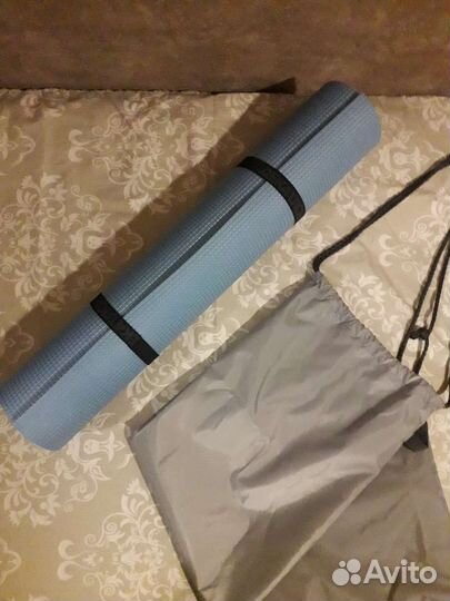 Коврик для фитнеса или йоги, с чехлом