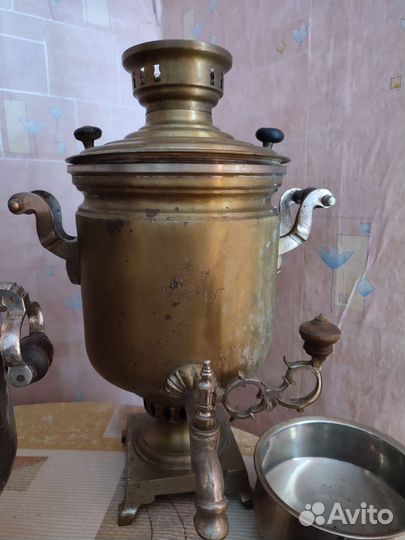 Самовар на дровах старинный