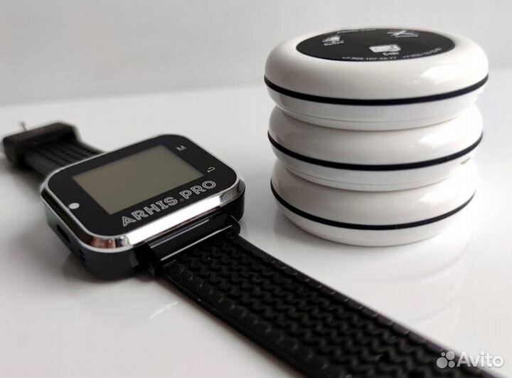 Кнопка вызова персонала, официанта, часы-пейджер