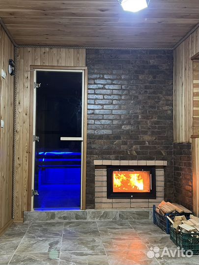 Баня сауна с бассейном