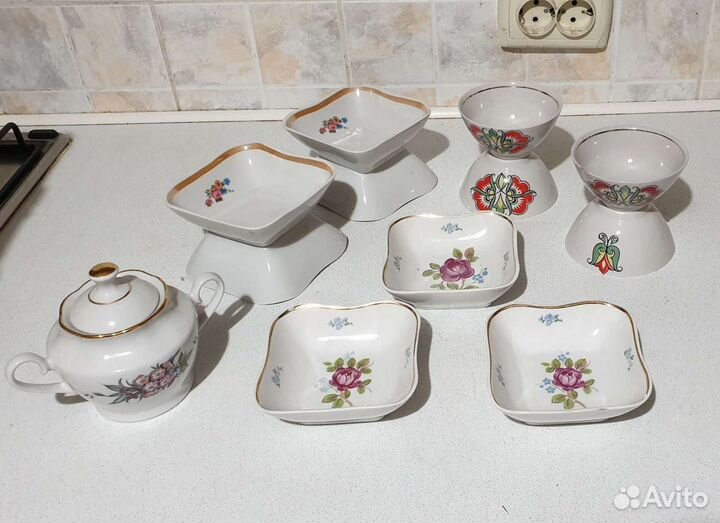 Салатники,чашки,тарелки,кувшины СССР Чехословакия