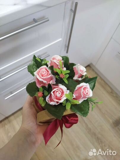 Букет из мыла ручной работы