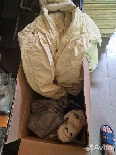 Детские вещи бу до 86 размера 9 коробок