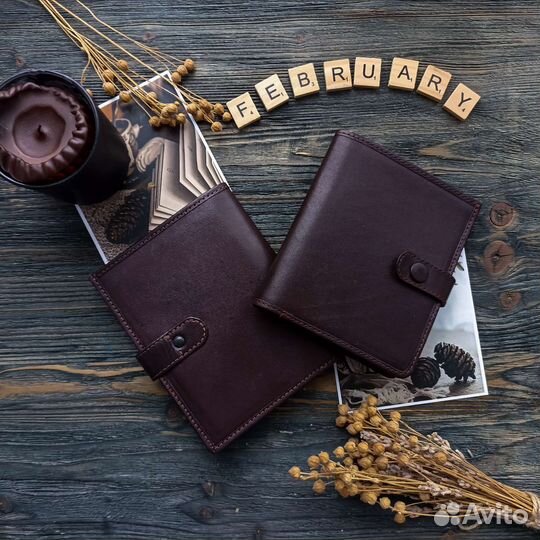Кошелек мужской кожаный