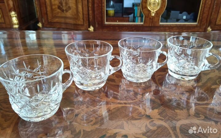 Чашечки хрусталь
