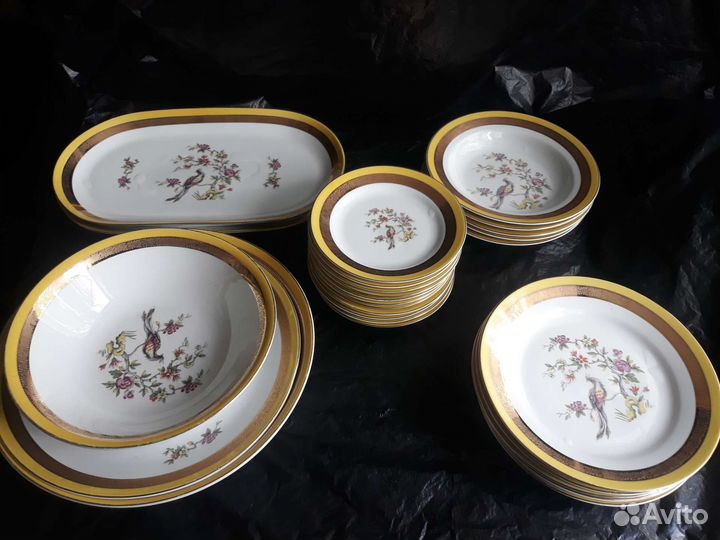 Столовый сервиз гдр Павлин