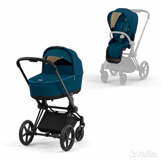 Коляска Cybex Priam IV 3в1 рама matt black