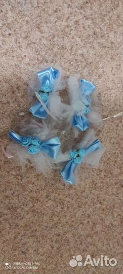 Свадебные украшения на ручки автомобиля