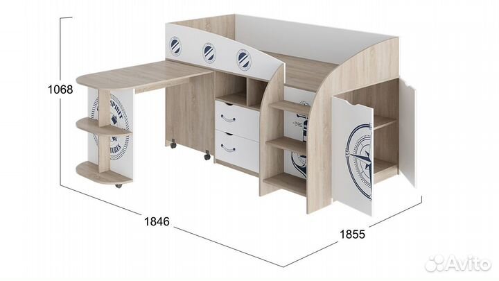 Детская кровать-чердак в наличии