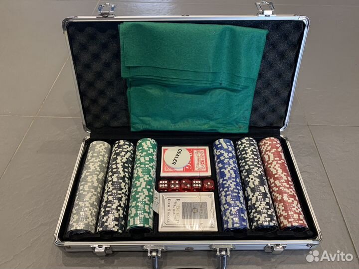 Покерный набор в металлическом кейсе. Новый