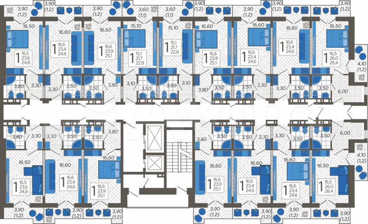 Апартаменты-студия, 28,4 м², 12/12 эт.