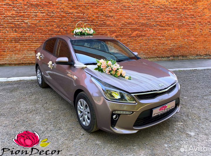 Свадебные украшения на авто № 51