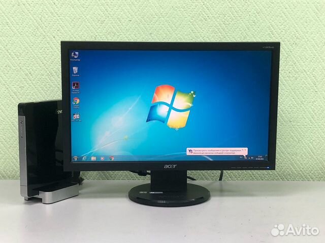 Неттоп Lenovo Q180A + Монитор 19" Acer V193HQ