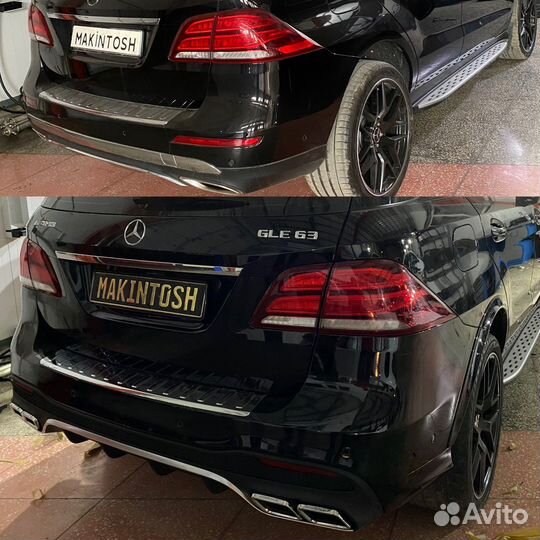 Задний бампер GLE 166 амг не орегинал
