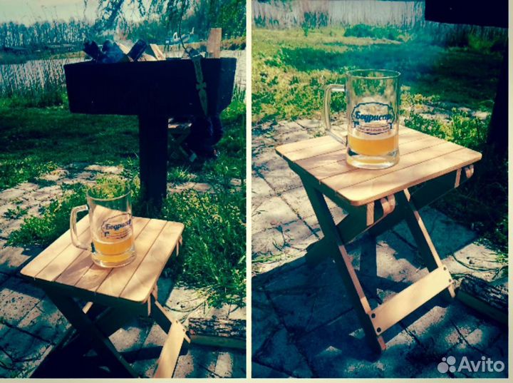 Стол и стулья складные для рыбалки