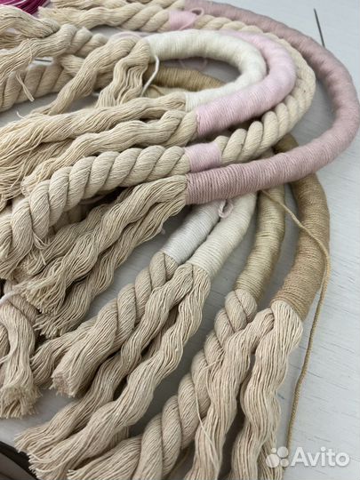 Хлопковая крученая веревка шпагат для рукоделия