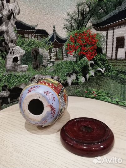 Антикварное Яйцо Мориаж Фарфор Satsuma