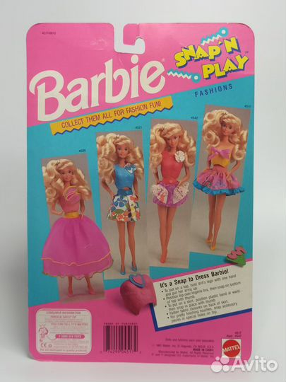 Одежда для Barbie Snap Play Fashions 1991