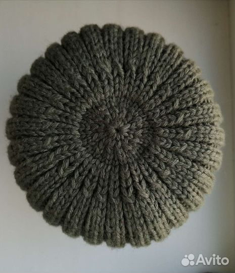 Мужская шапка хаки 100 итальянский меринос