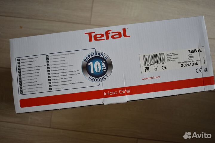 Электрогриль Tefal Panini Grill GC241D38, новый