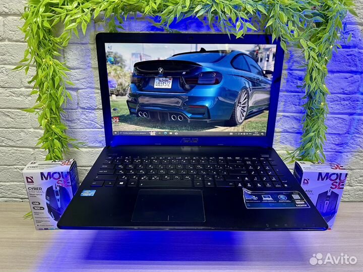 Мощный ноутбук Asus i3/4GB/SSD/256GB