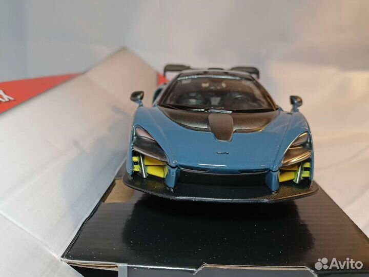 Модель автомобиля McLaren Senna Blue Motormax 1:24