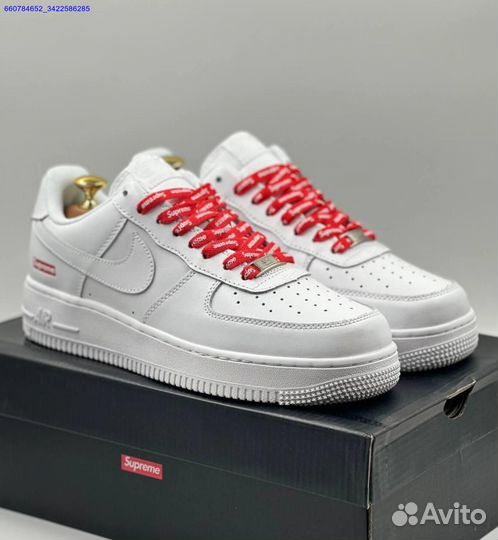 Кроссовки Nike Air Force 1 Low & Supreme (Арт.75503)