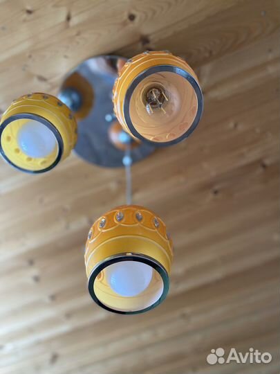 Люстра на длинном шнуре в восточном стиле