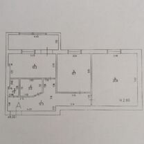 2-к. квартира, 59,6 м², 3/3 эт.