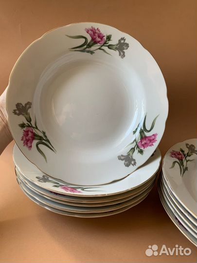 Тарелки японские и советские