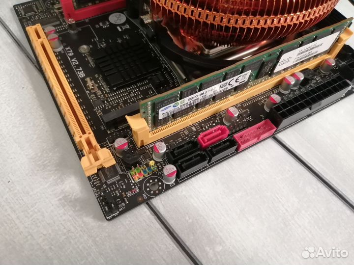 Комплект xeon E5-2630v2 + X79 + 16gb + кулер