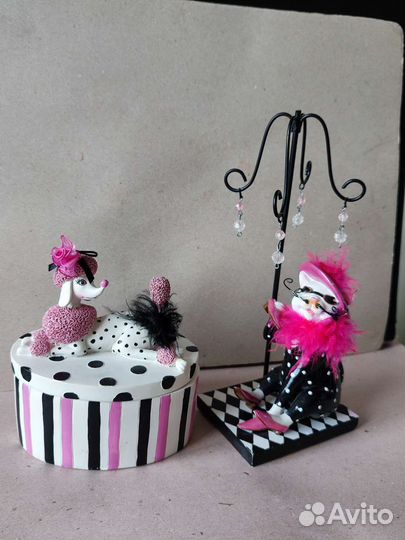 Шкатулка + подставка для украшений. Винтаж