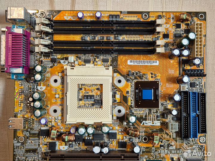 Ретро мат. плата asus P4T (socket 423) под ремонт