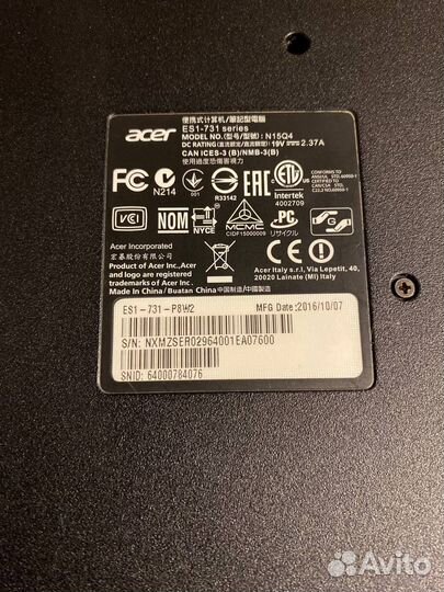 Ноутбук acer aspire