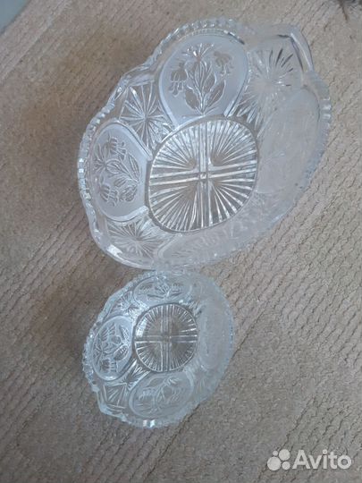 Хрустальные салатники СССР