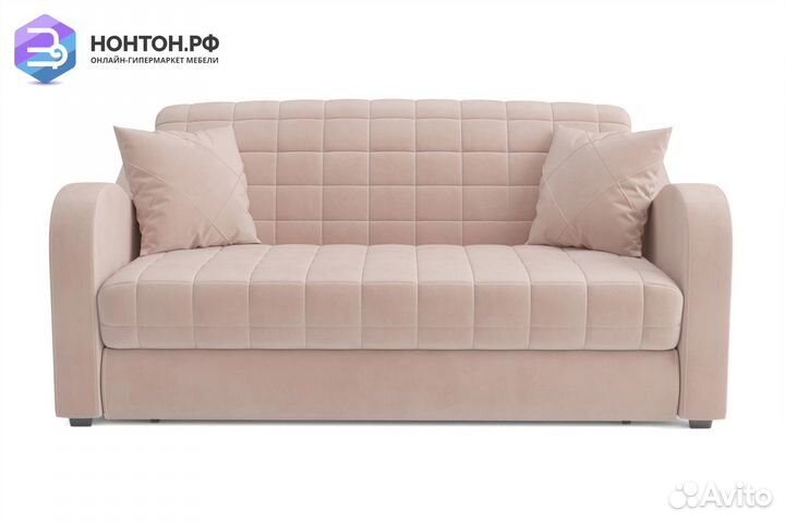 Диван аккордеон Барон №4 микровельвет бежевый