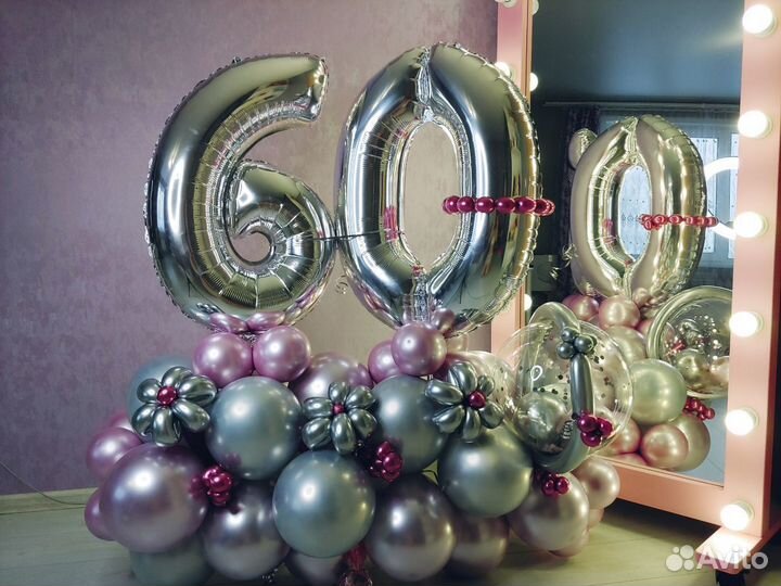 Воздушные шары на юбилей