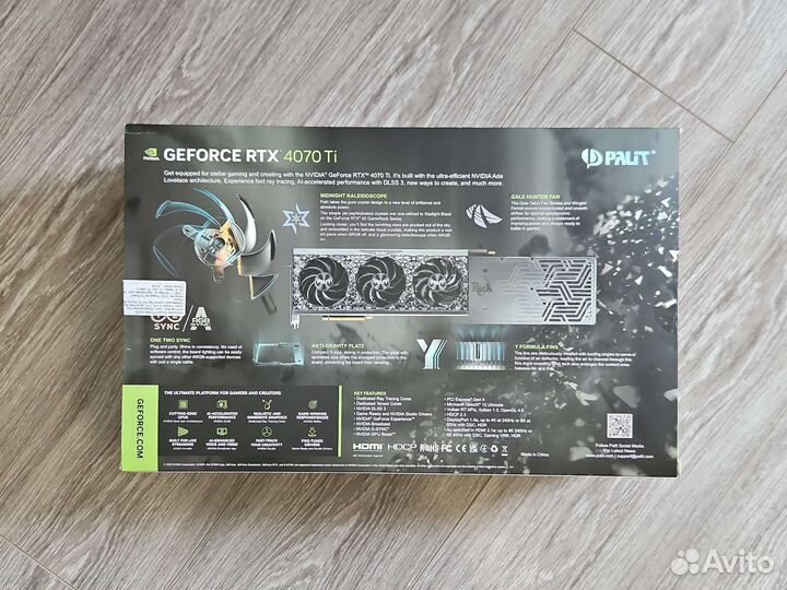 Palit GeForce RTX 4070 Ti GameRock (12GB) - новая