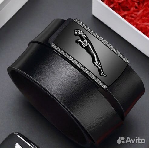 Ремень из натуральной кожи в подарочной коробке