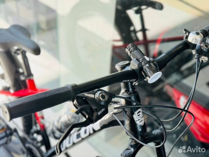 Велосипед горный взрослый dulun 26 черный/красный