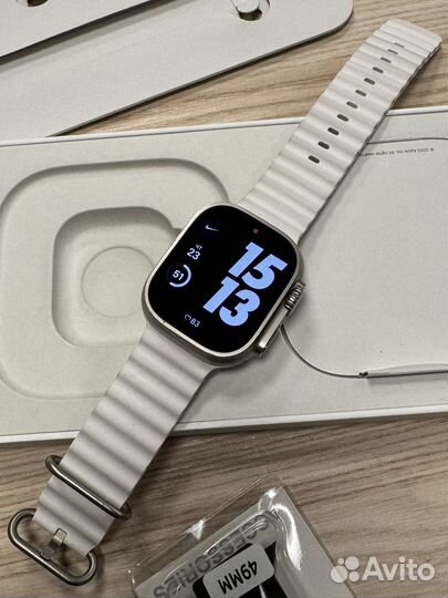 Apple watch ultra 49mm white ocean band