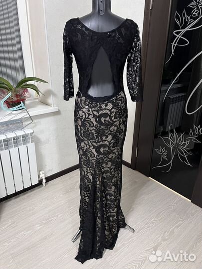 Вечернее платье в пол кружевное